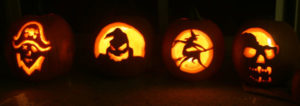 four-carved-pumpkins