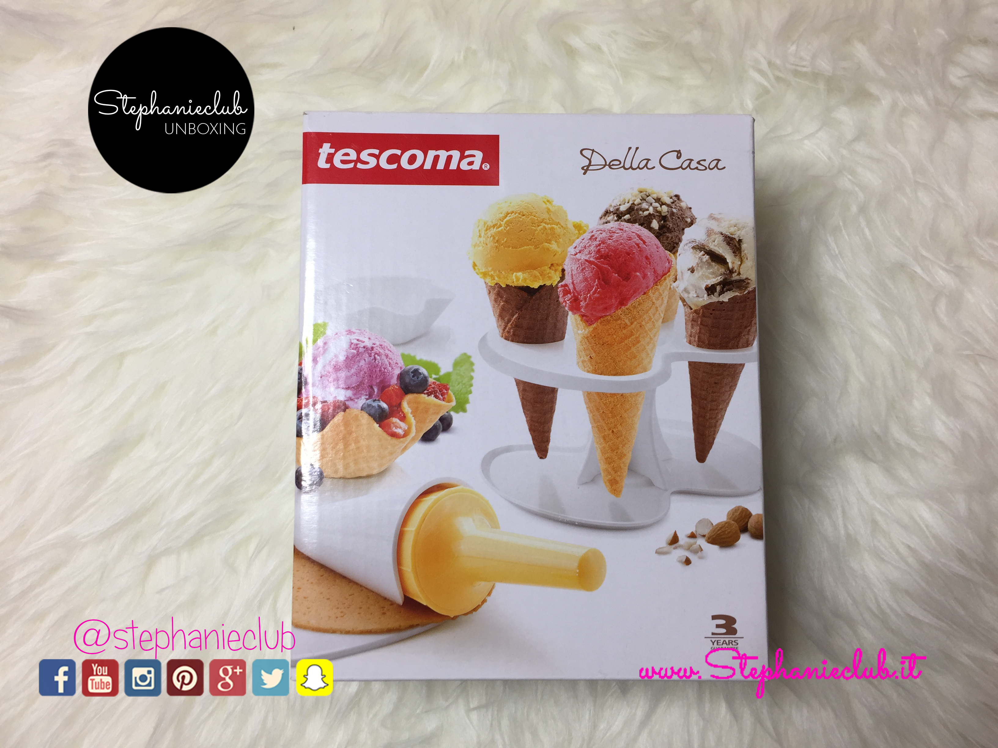 Kit forma coni e cialde per gelato della Tescoma