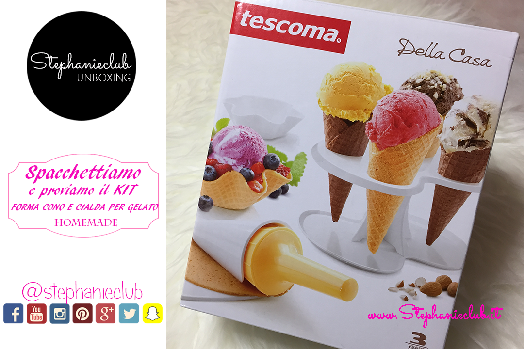 Kit forma coni e cialde per gelato della Tescoma