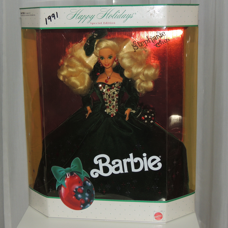 1991 Happy Holidays Barbie Doll
