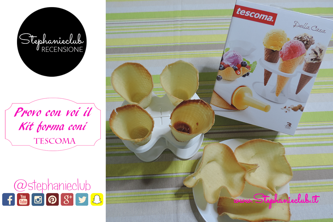 Recensione – Kit forma coni e cialde per gelato della Tescoma